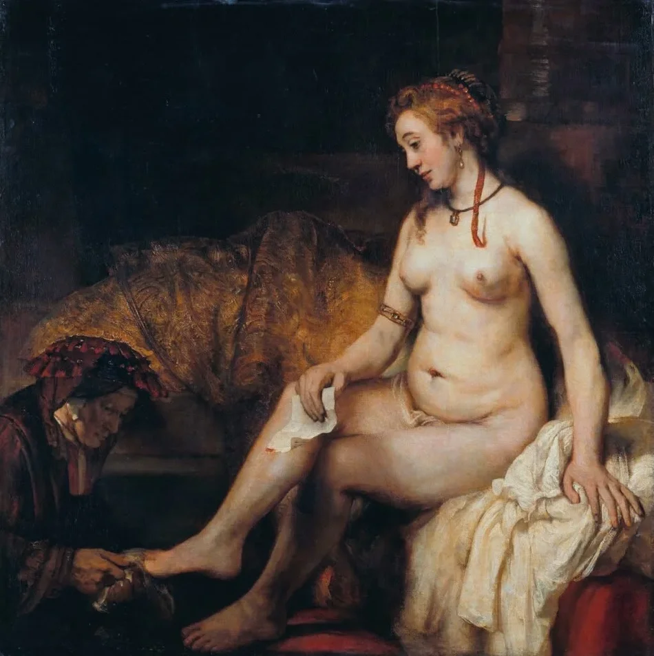 Betsabé con la carta de David (Rembrandt, 1654)